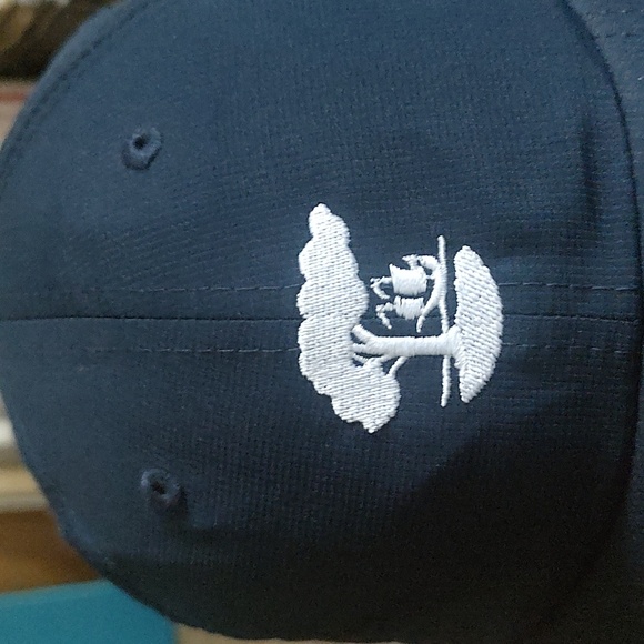 Imperial Tree Ship Strapback Golf Hat Cap Navy Blue - Picture 2 of 9